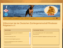 Tablet Screenshot of dzrr.de